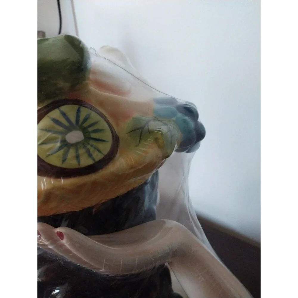 Rare Carmen Miranda Tropical Lady Ceramic Cookie Jar Fruit Hat Original Unopened